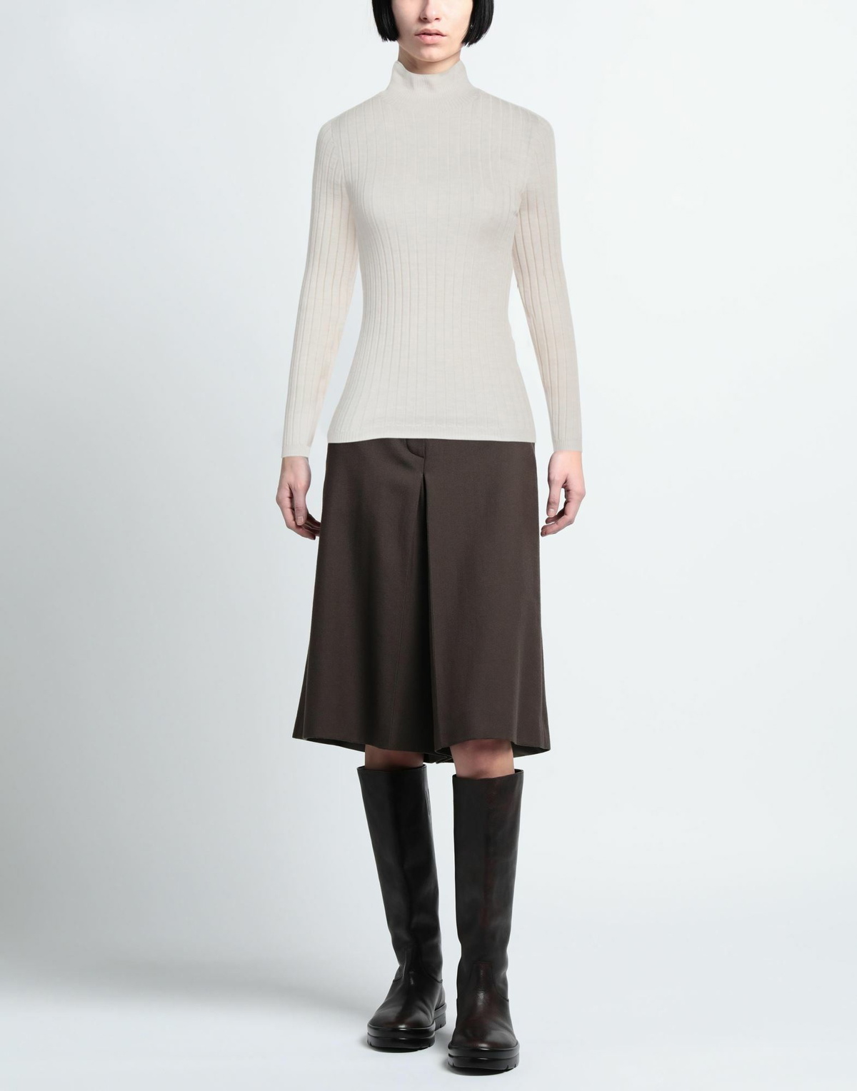 Peserico Easy Womens Turtleneck Ivory