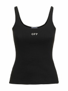 OFF-WHITE Off Stamp Cotton Blend Tank Top