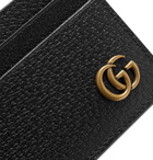 Gucci - Marmont Full-Grain Leather Cardholder - Men - Black