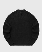 Norse Projects Rasmus Mock Neck Relaxed Brushed Sweater Black Mens Pullover
