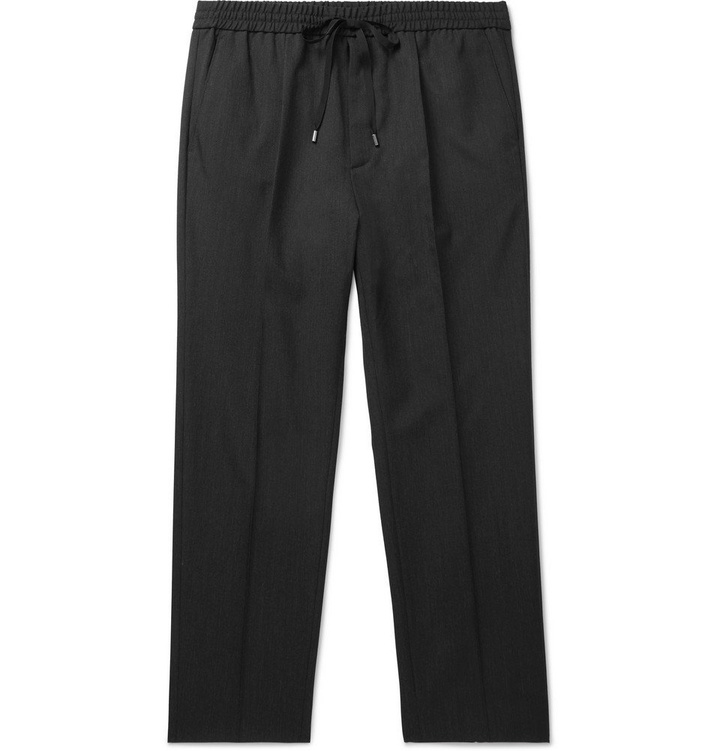 Photo: Gucci - Charcoal Cropped Wool Drawstring Trousers - Men - Gray