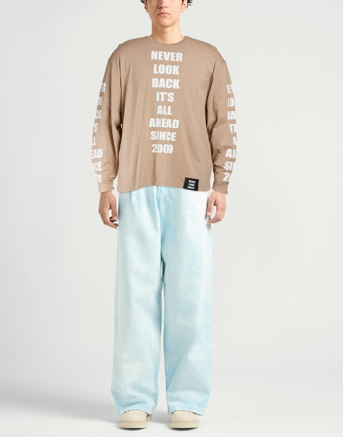 Msgm Mens T-shirt in Beige