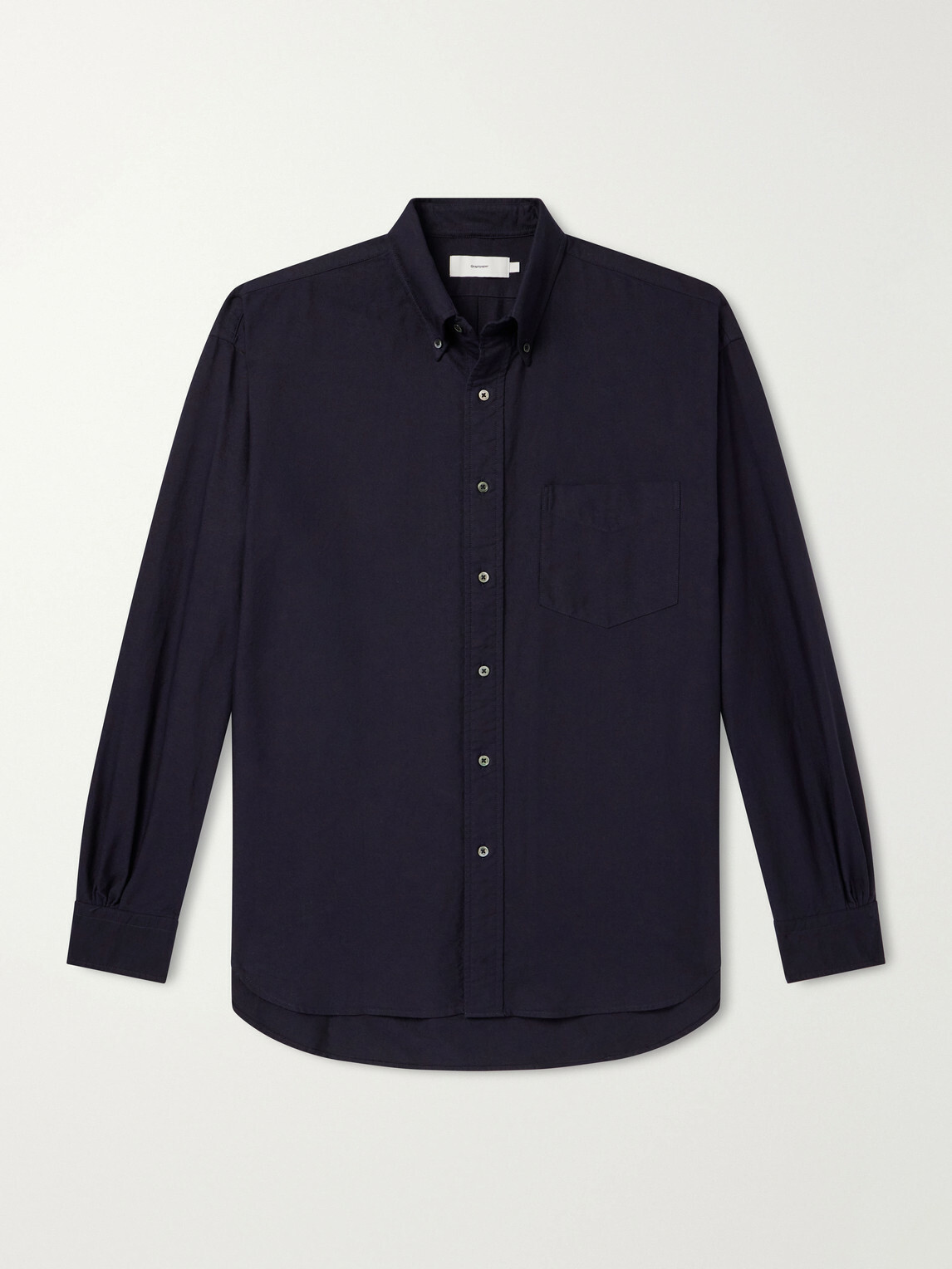 Graphpaper - Cotton-Oxford Shirt - Blue