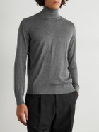 Zegna - Cashmere and Silk-Blend Rollneck Sweater - Gray