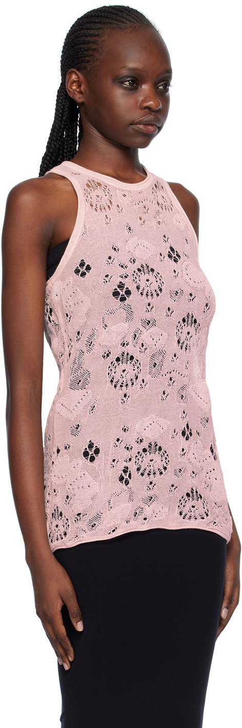 Olēnich Pink Racer Back Tank Top