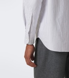 Thom Browne 4-Bar striped cotton Oxford shirt