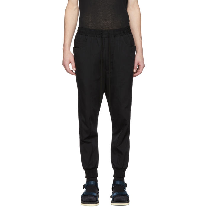 Photo: Song for the Mute Black Panelled Track Pants