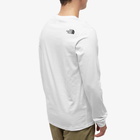 The North Face Men's Long Sleeve Simple Dome T-Shirt in White