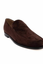 KHAITE alessio suede leather mocc Brown