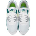 Nike White and Green Air Max III Sneakers