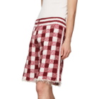 Judy Turner Red and White Crochet Dean Shorts