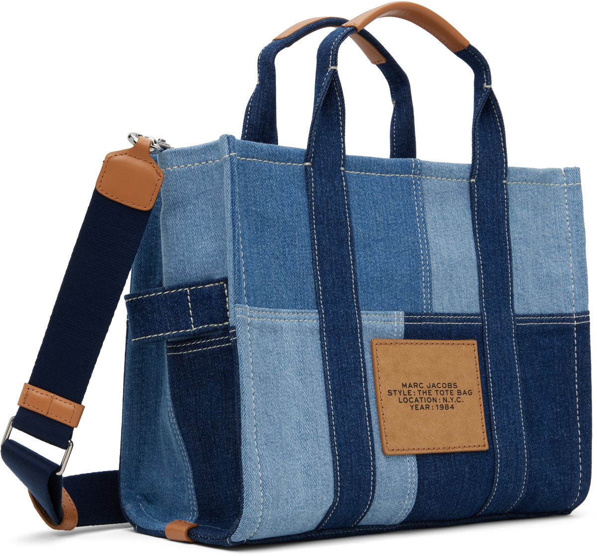 Marc Jacobs Blue 'The Denim Medium' Tote