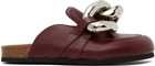 JW Anderson Burgundy Chain Loafers