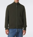 Moncler Wool and cashmere zip-up cardigan