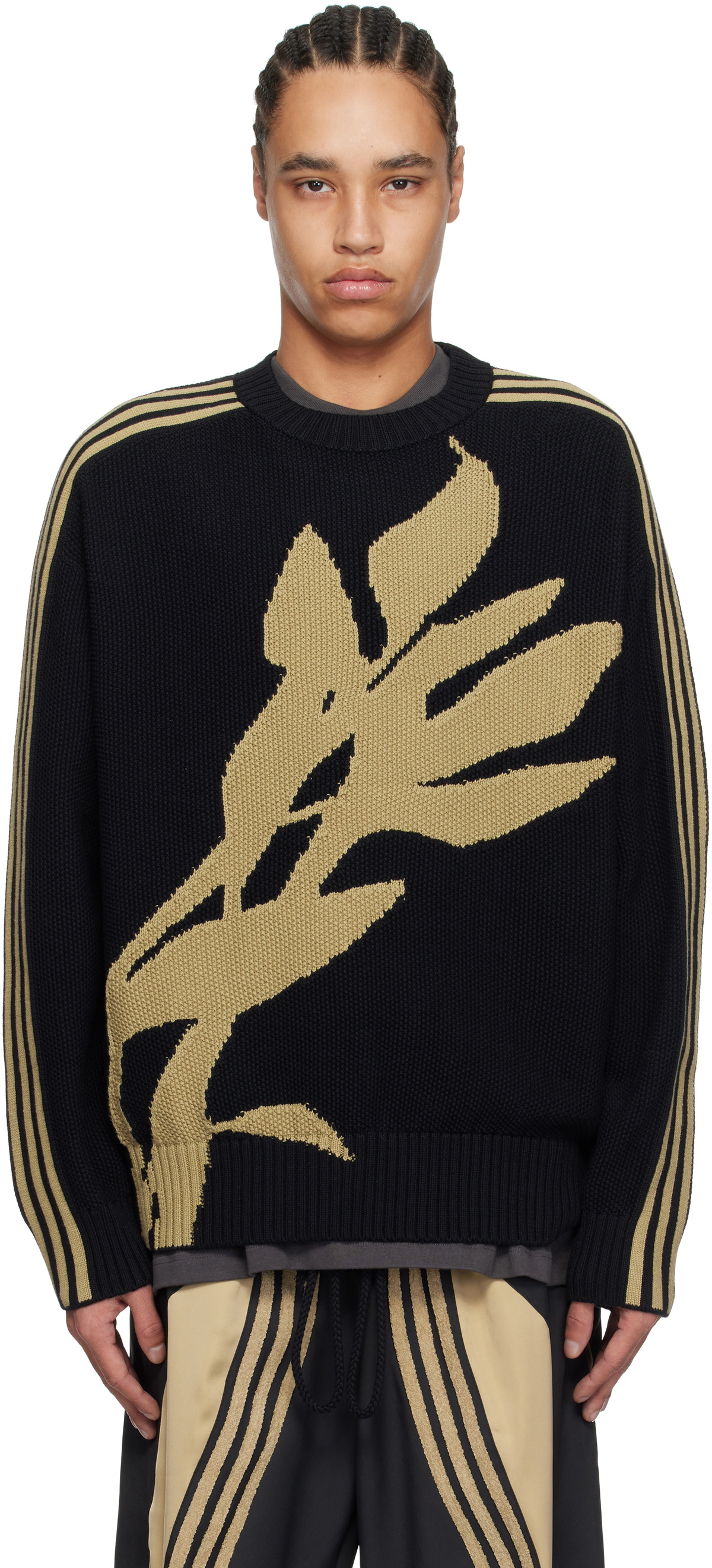 Song for the Mute Black adidas Originals Edition 005 Crew Knit