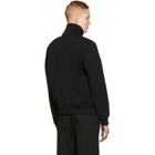 Courreges Black Logo Zip Neck Sweatshirt