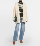 Toteme Oversized rib-knit wool cardigan