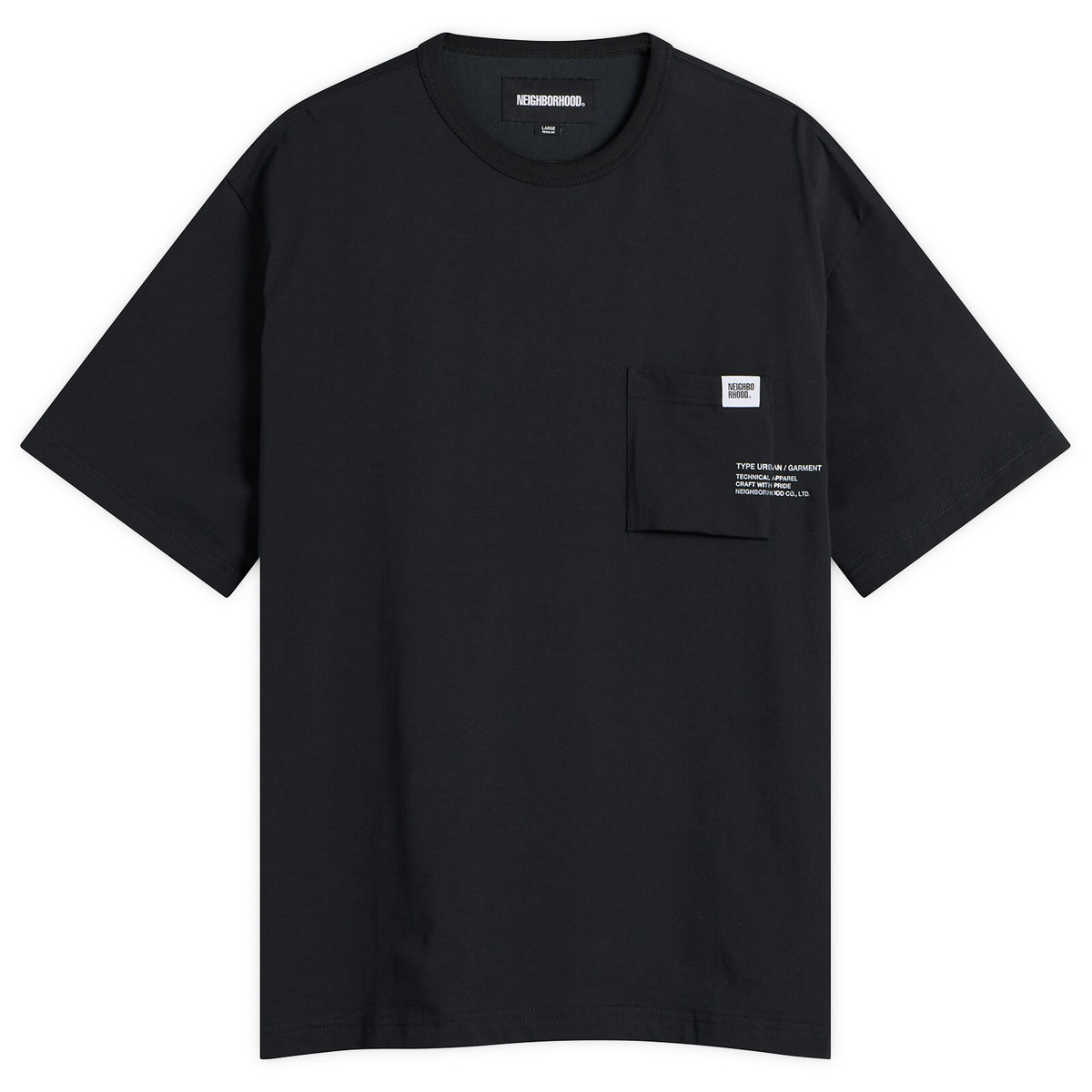 Neighborhood Men's Sheltech Pocket T-Shirt in Black