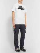 NIKE - Logo-Print Cotton-Jersey T-Shirt - White