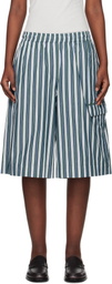 REMAIN Birger Christensen Green Poplin Basketball Shorts