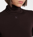 Courrèges Jersey turtleneck sweater