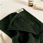 Tekla Fabrics Organic Terry Hand Towel in Forest Green
