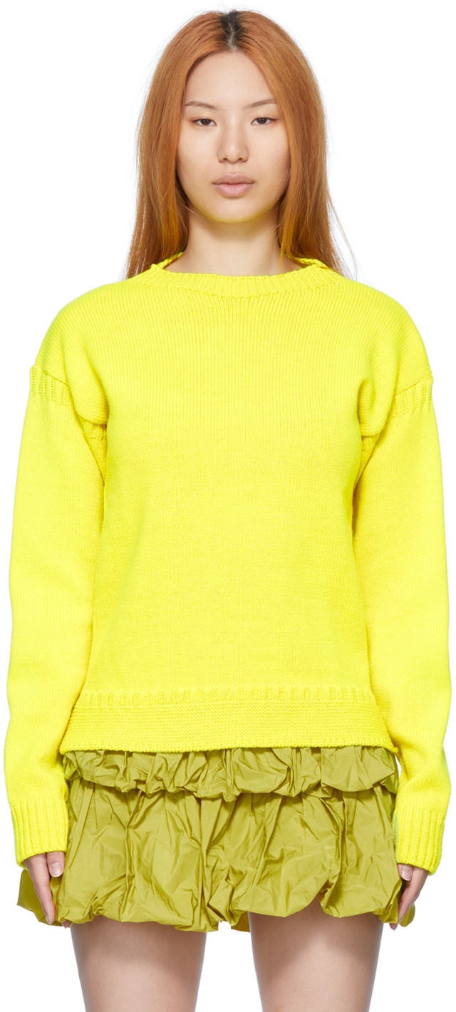 Molly Goddard Yellow Ayla Sweater Molly Goddard