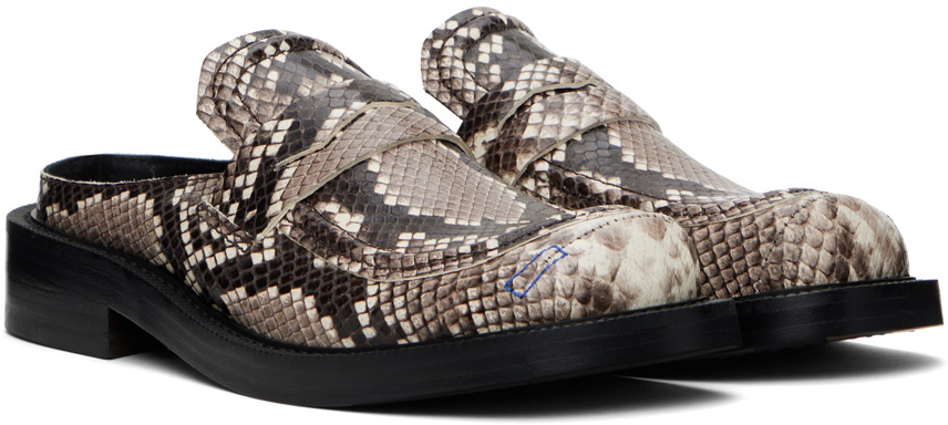 ADER error Beige Curve MU02 Slip-On Loafers