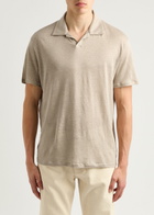 Paige Shelton Linen Polo Shirt Cream