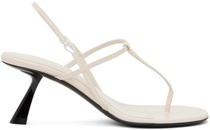 Photo: KHAITE Off-White 'The Linden' Heeled Sandals