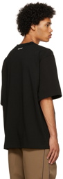 sacai Black Embroidered T-Shirt