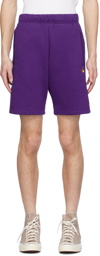 Carhartt Work In Progress Purple Chase Shorts