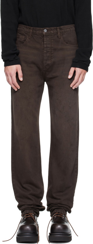 Photo: ALEXANDER DIGENOVA Brown Painter Jeans