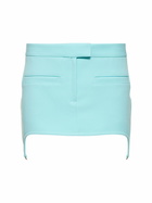 COURREGES Twill Suspender Mini Skirt