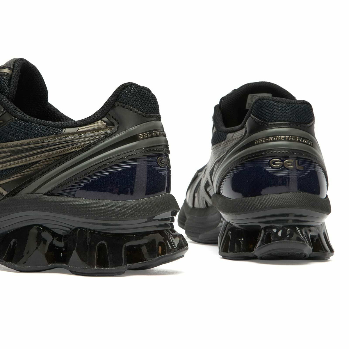 Asics Gel-Kinetic Fluent Sneakers in Black/Graphite Grey