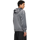 Y-3 Gray Velvet Corduroy Hoodie