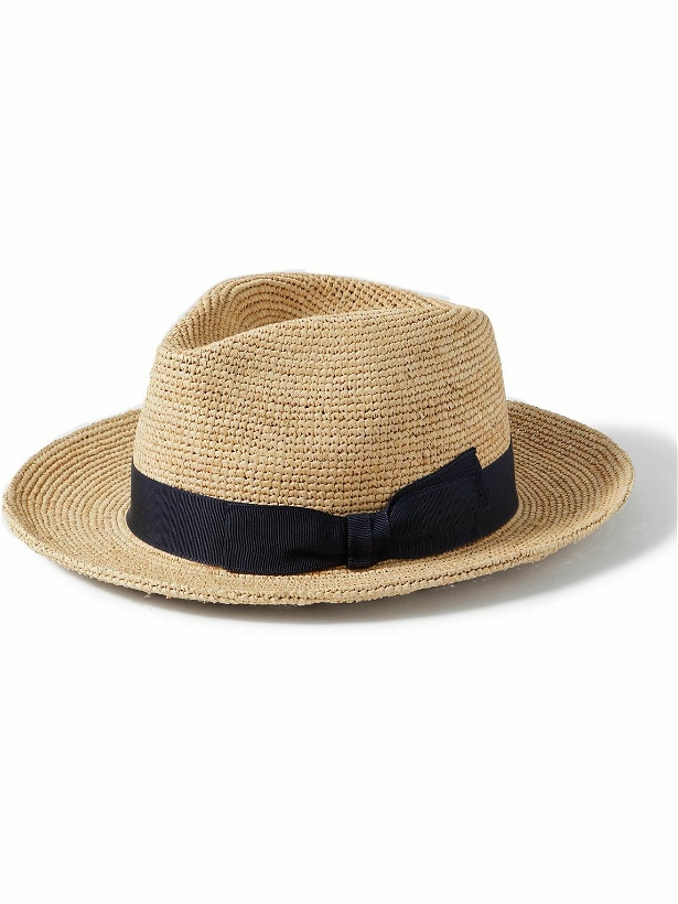 Photo: Lock & Co Hatters - St. Louis Grosgrain-Trimmed Straw Panama Hat - Neutrals