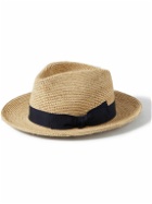 Lock & Co Hatters - St. Louis Grosgrain-Trimmed Straw Panama Hat - Neutrals