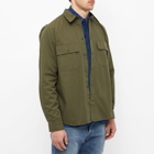 Wood Wood Men's Avenir Nylon Overshirt in Olive