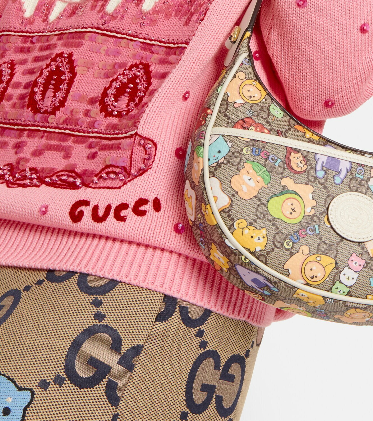 Gucci - x Angela Nguyen embellished cotton sweater Gucci