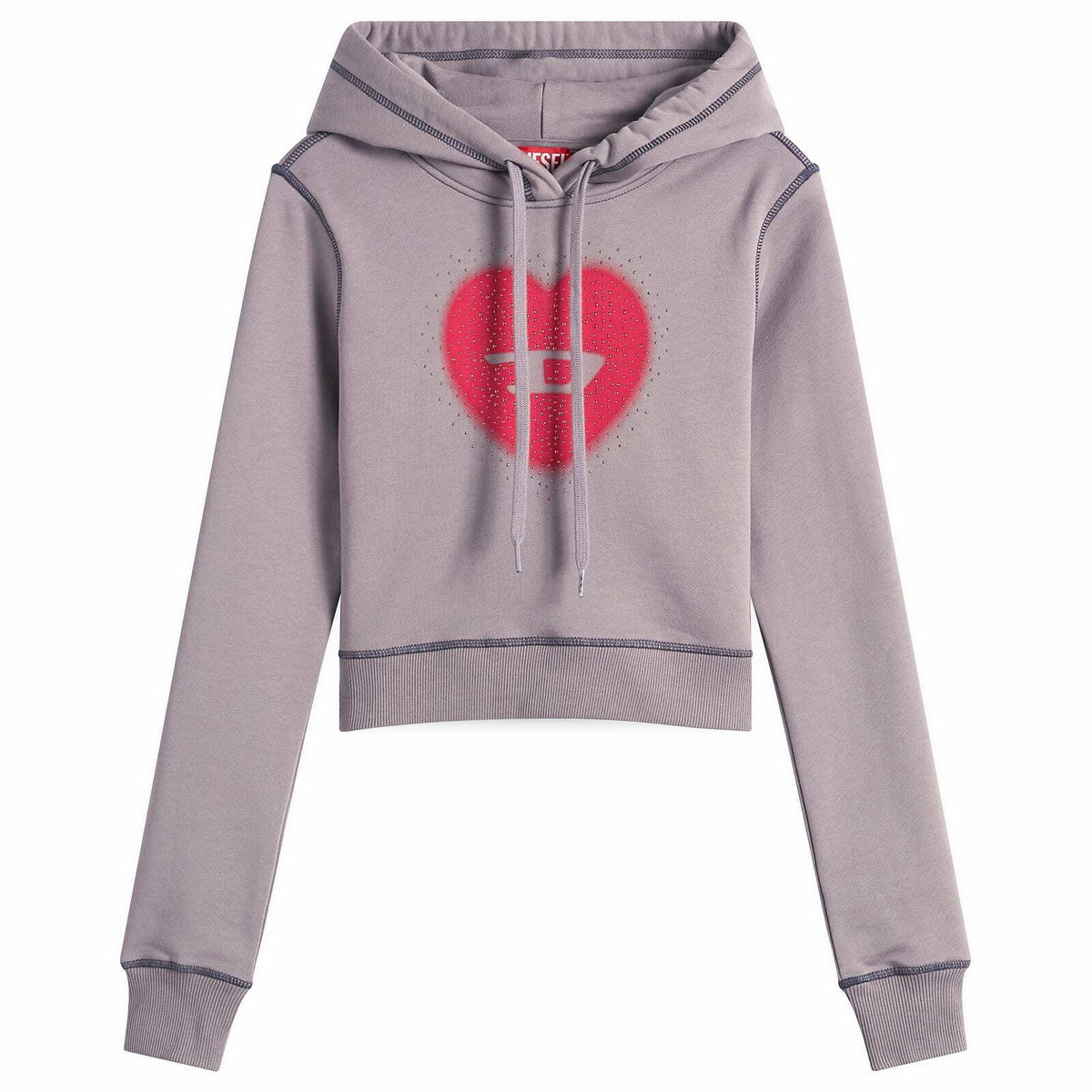 Diesel Women's F-Slimmy Hoodie in Grey