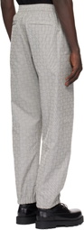 Givenchy Black & White Monogram 72 Jacquard Sweatpants