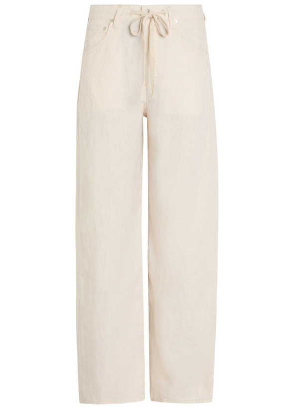Photo: Citizens OF Humanity Brynn Drawstring Linen Trousers Beige