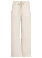 Citizens OF Humanity Brynn Drawstring Linen Trousers Beige