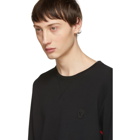 Alexander McQueen Black and Red Panelled Sweatshirt