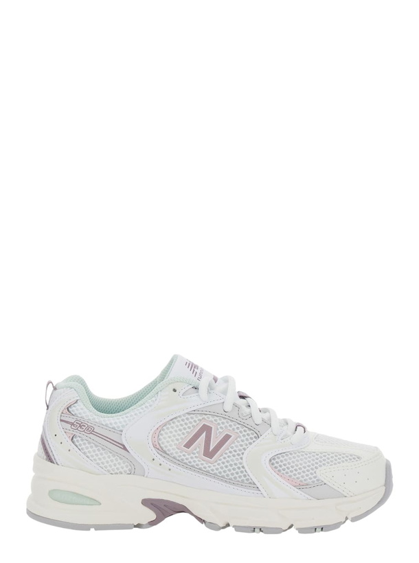Photo: New Balance 530 White Sneaker With Mesh Design And Side Logo In Tech Fabric And Mesh Unisex