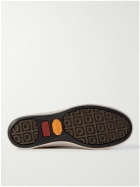 Visvim - Skagway Leather-Trimmed Canvas Sneakers - Black