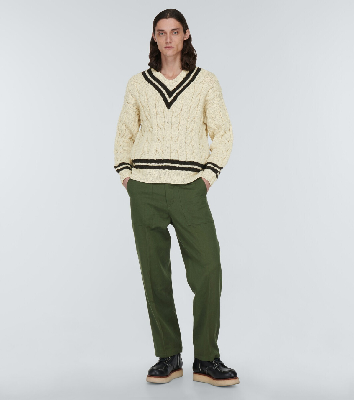 visvim ヴィスヴィム　セーター　ISLES KNIT SWEATER AMPLUS FISHERMAN HAND-KNIT | Visvim Official North American Web Store