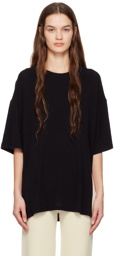 DRAE Black Slit T-Shirt