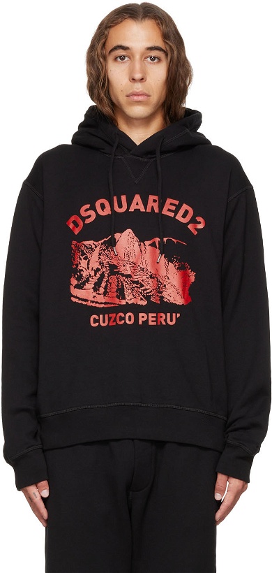 Photo: Dsquared2 Black Cuzco Hoodie